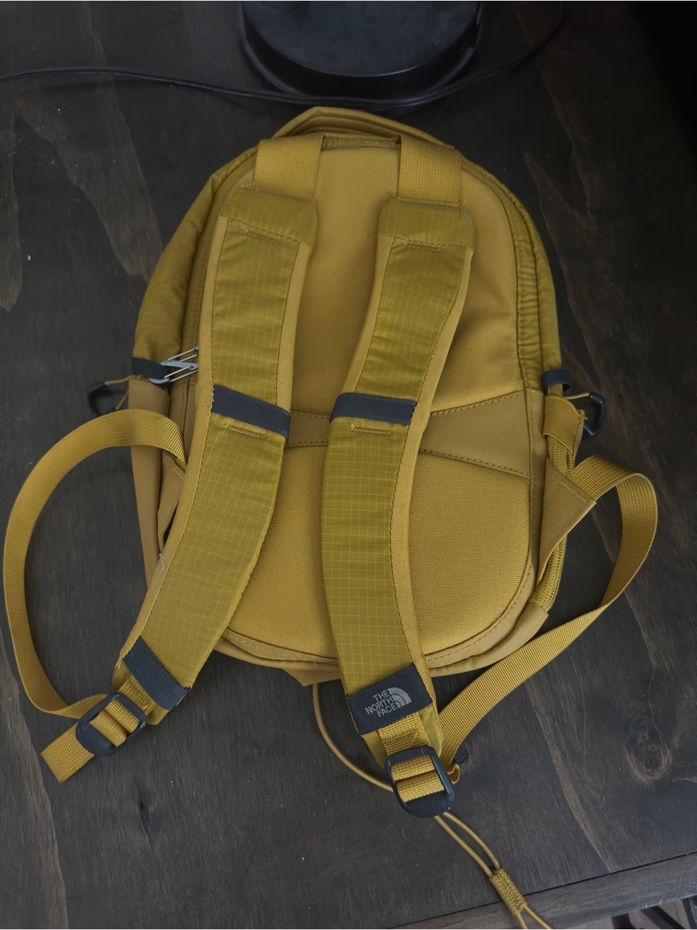 The North Face mini Mustard Yellow Daypack Backpack - Picture 2 of 3